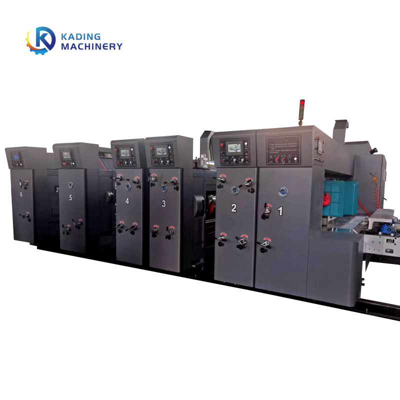 Máy in thùng carton hàng đầu hoàn toàn tự động cho hộp sóng có cấp liệu tự động