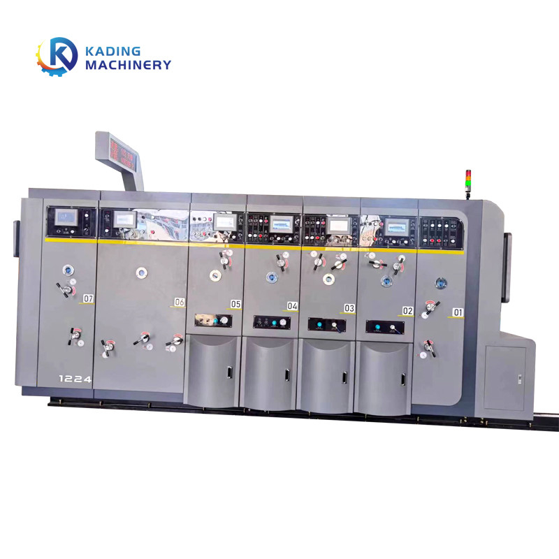 1-6 màu Máy in bìa carton Flexo với 3 màu
