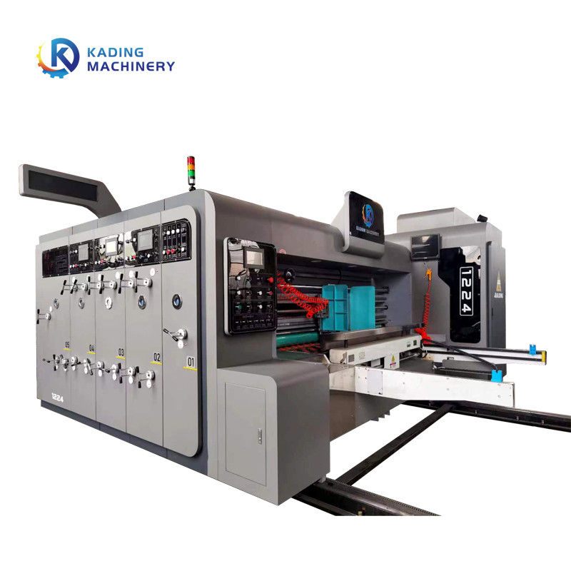 Máy in thùng carton hoàn toàn tự động cho bìa giấy và điều khiển PLC