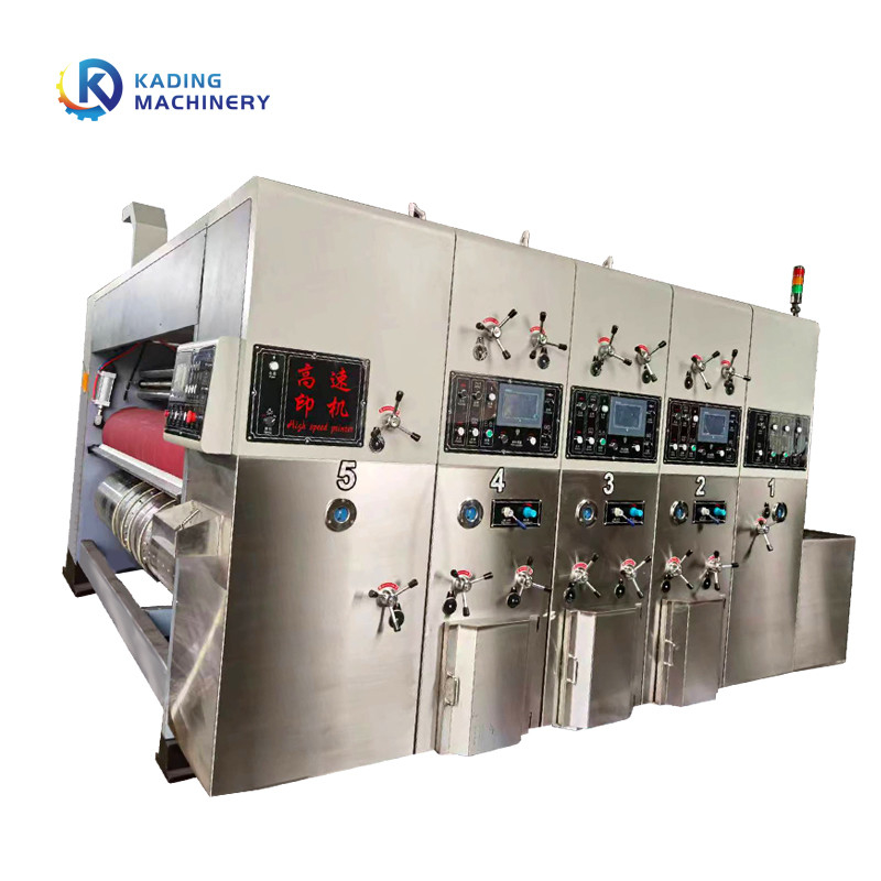 Máy in các tông Carton Feeding Edge hàng đầu với lưu trữ nhiều đơn hàng và màn hình PLC được kiểm soát