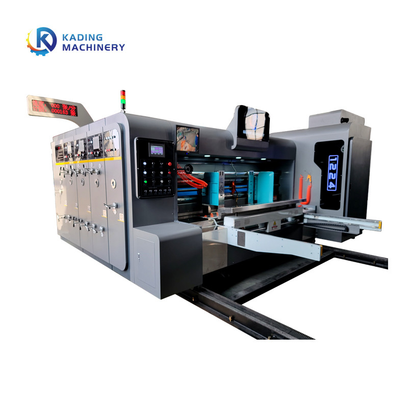 Tự động cho ăn FFG Flexo Folder Gluer Of 3/5 Ply sóng bìa cứng với khuôn cắt rãnh