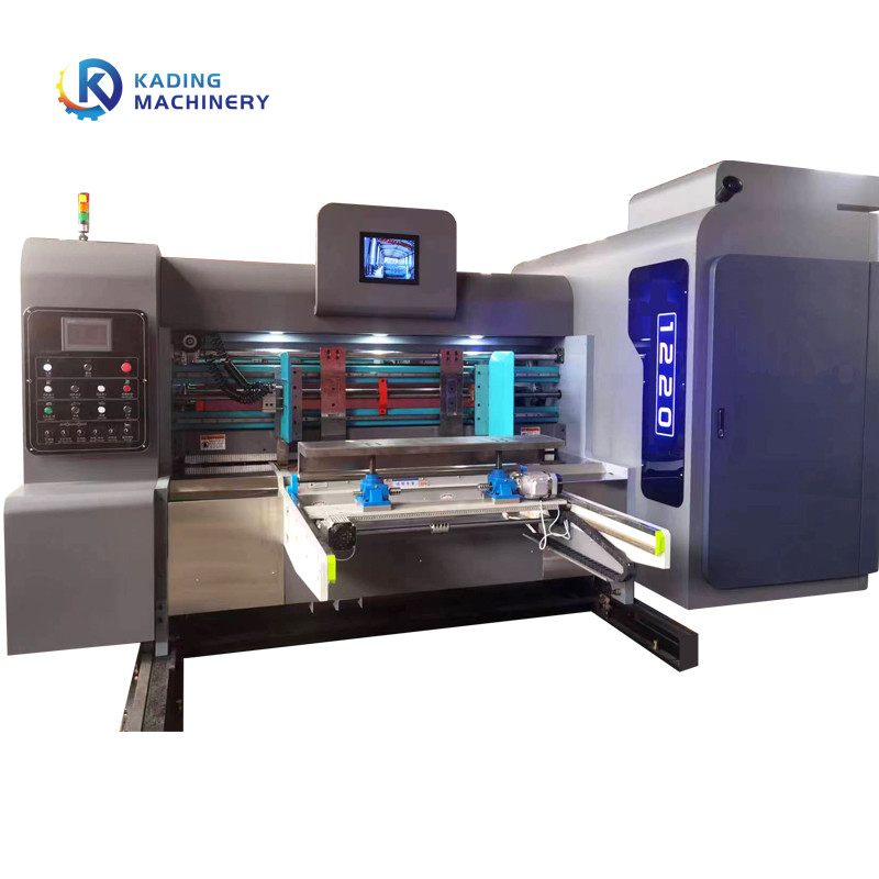 Tự động giấy cho ăn Die cắt máy giấy với rung Stacker cho hộp bất thường
