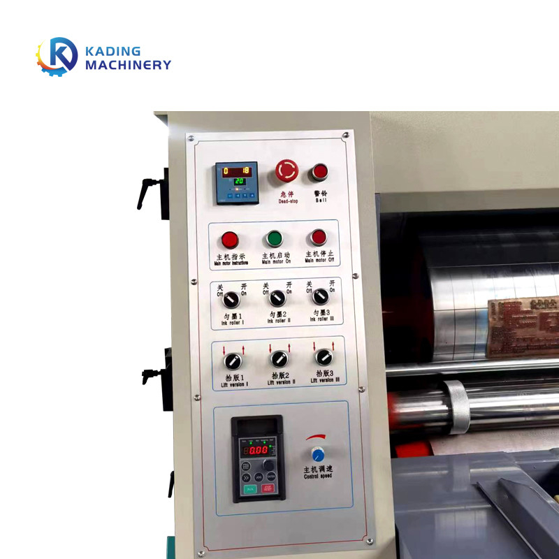 Dây chuyền nạp hộp carton Máy cắt bế Máy in Flexo Rãnh cho hộp nhỏ