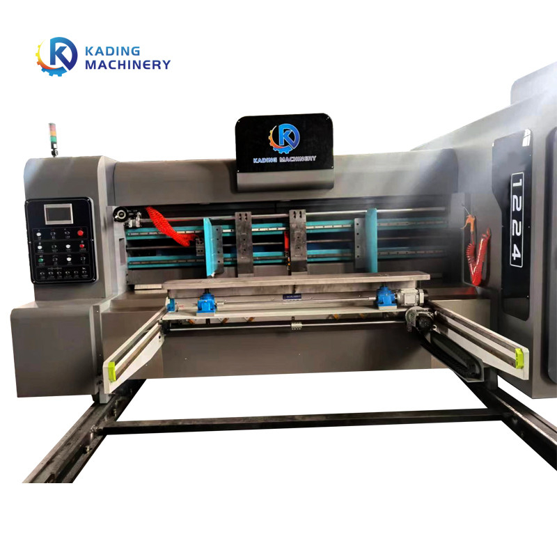 Máy cắt khuôn quay bán tự động cho hộp sóng với máy in Flexo