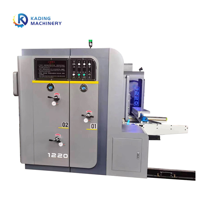 máy cắt bế hộp carton cho ăn cạnh chì với rãnh in hộp carton cho hộp sóng