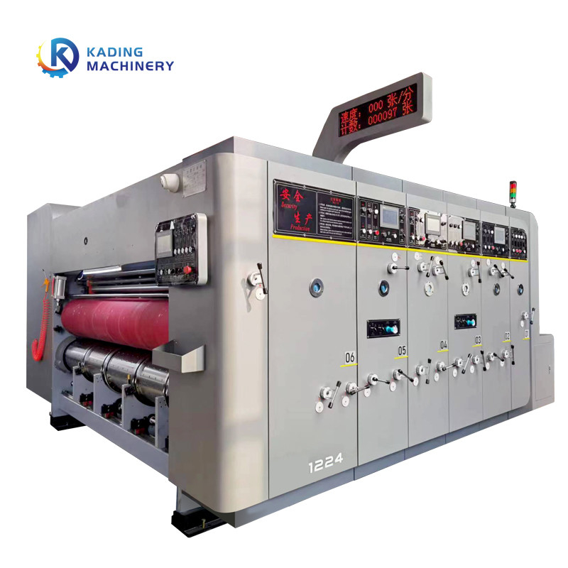Máy in hộp sóng điều khiển PLC để làm hộp Taco