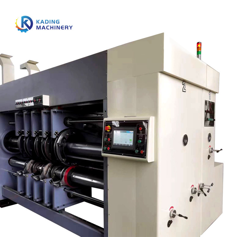 Máy cắt khuôn quay bán tự động cho hộp sóng với máy in Flexo
