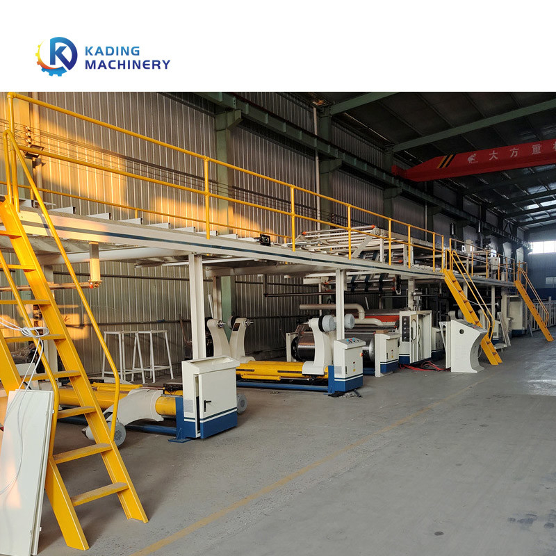 Dây chuyền sản xuất tôn 1400mm cho giấy gợn sóng với hệ thống sưởi bằng hơi nước một mặt