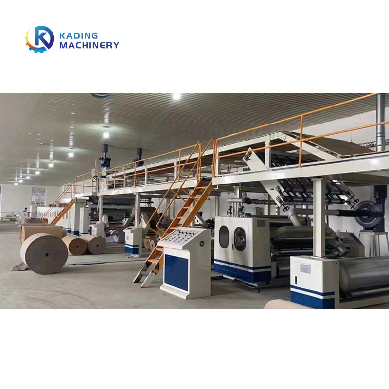 Dây chuyền gấp nếp 7 lớp 120m / phút để sản xuất các tông sóng