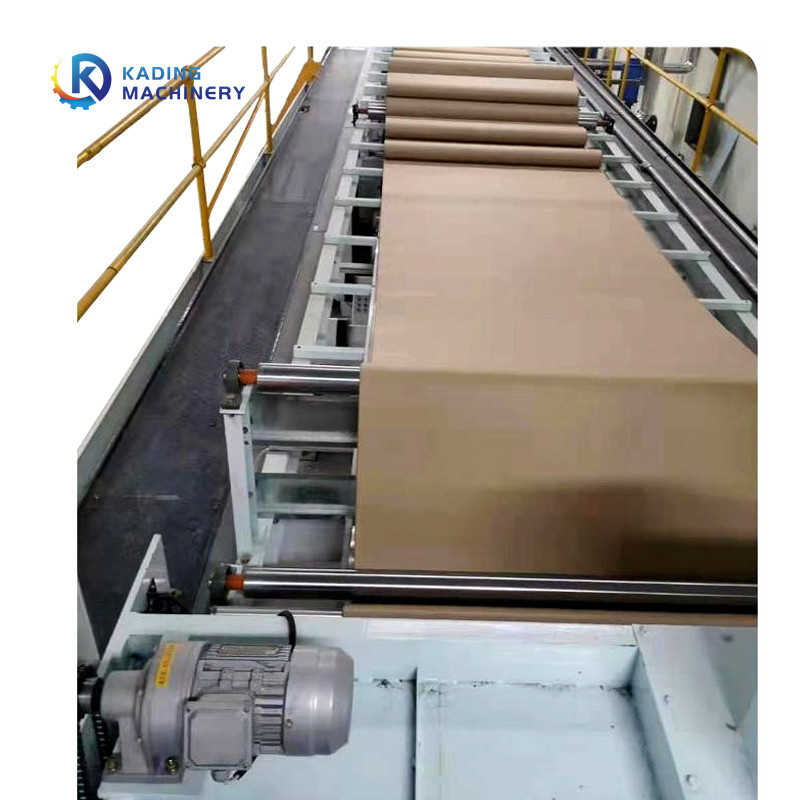 Đường gấp nếp 3 lớp với máy gia nhiệt trước lớp lót và máy một mặt