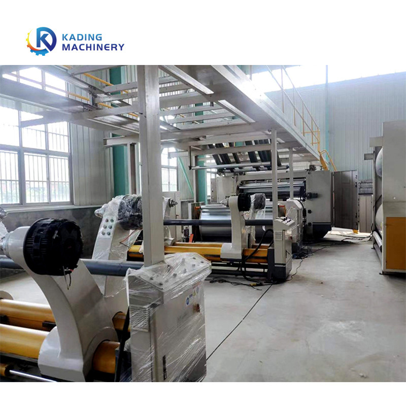 Máy làm ván sóng 5 lớp 60 đến 220m / phút với giá đỡ cuộn cán