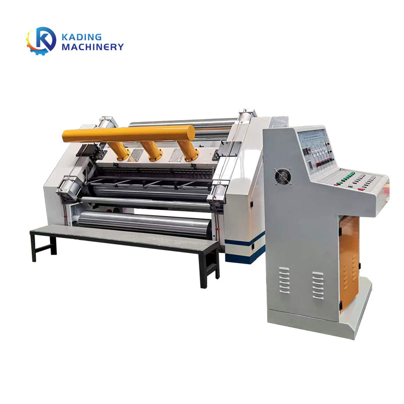 Máy làm nóng bằng hơi nước dạng sóng Máy một mặt có chiều rộng 1400mm Giấy gợn sóng