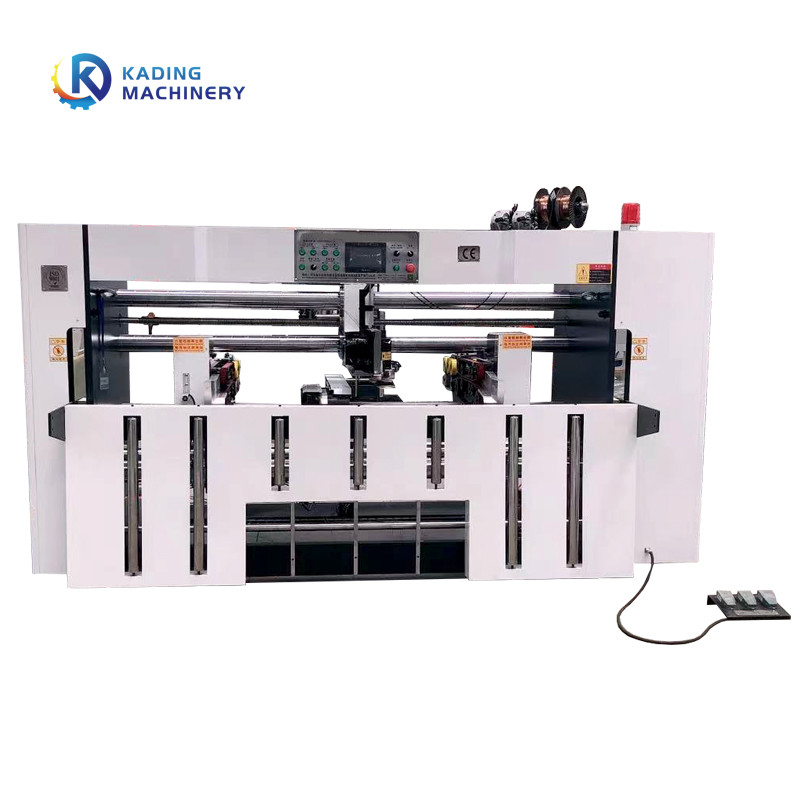 Điều khiển Servo Máy khâu hộp sóng có chức năng gấp để đóng đinh các tông