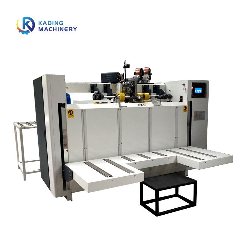 Máy làm hộp carton Máy khâu hộp sóng với tốc độ 600 đinh / phút và hệ thống cấp dây tự động