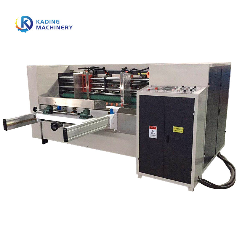 Máy xén sóng bán tự động với 8 trục để rạch các tông sóng