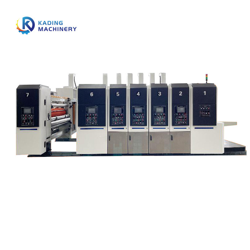 Máy in thùng carton cấp động cơ servo cho hộp carton sóng