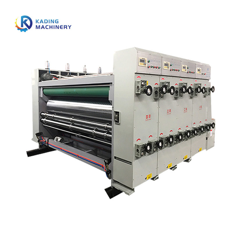4/5/6 Màu Máy in Flexo hộp sóng với máy cắt khuôn có rãnh