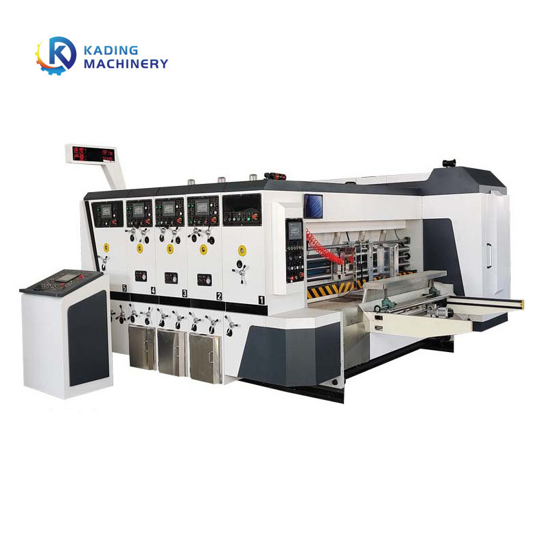 Máy in Flexo nhiều màu cho thùng carton với màn hình cảm ứng PLC