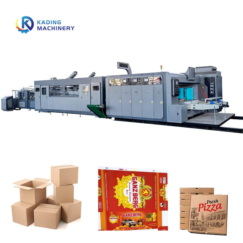 Máy in thùng carton nạp giấy áp lực miễn phí 2/3/4 màu In thùng carton Flexo