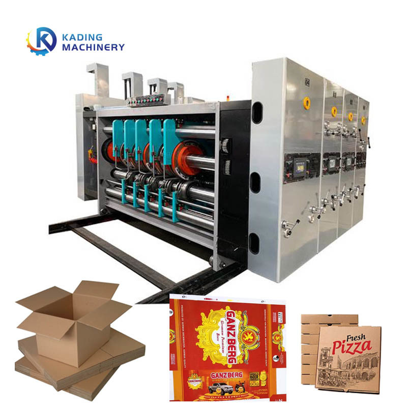 Máy in hộp sóng Flexo gốc nước Máy cắt khuôn quay