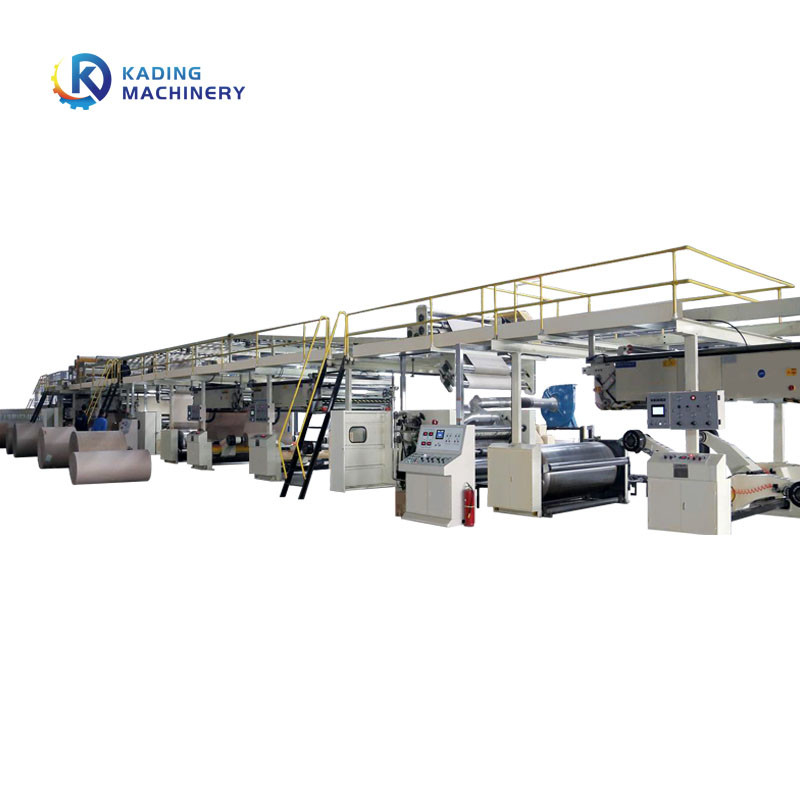 Bốc hơi sưởi ấm 3 / 5 / 7 Lớp dây chuyền Corrugation với máy slitter Scorer