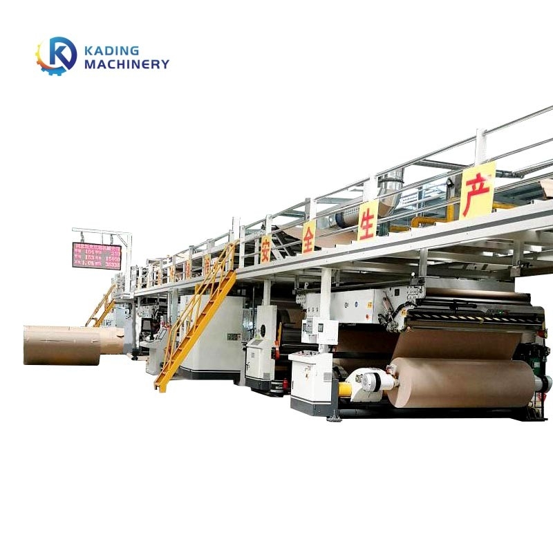5 Lớp Corrugation Line với thay đổi nhanh mặt đơn và Hydraulic Mill Roll Stand