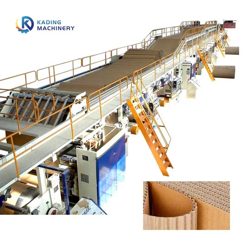 5 Lớp Corrugation Line với thay đổi nhanh mặt đơn và Hydraulic Mill Roll Stand