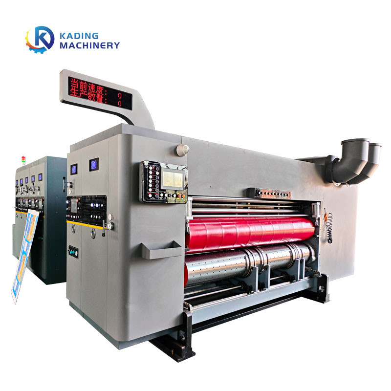Máy in hộp sóng mực nước tự động nạp cạnh trước