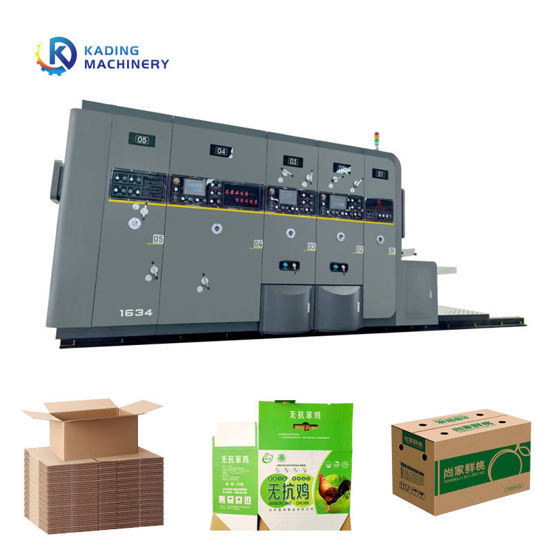 Máy in hộp hộp bìa đa màu Rotary Die Cutting để làm hộp pizza