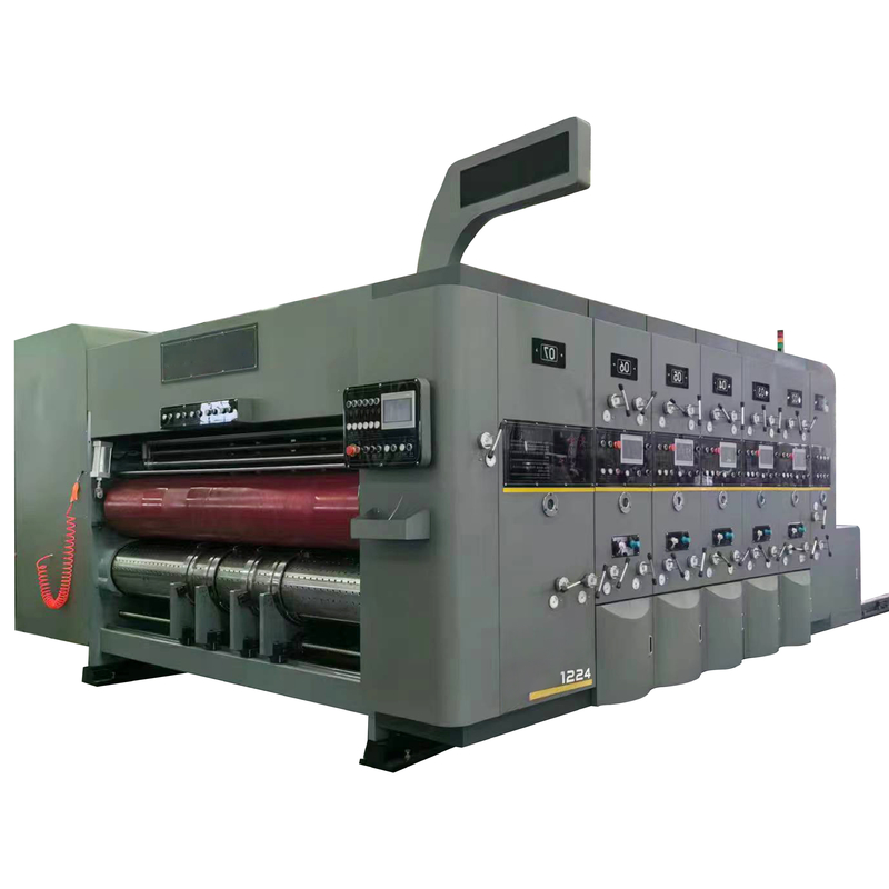 Flexographic Printing Máy in hộp sóng 4 màu Máy in